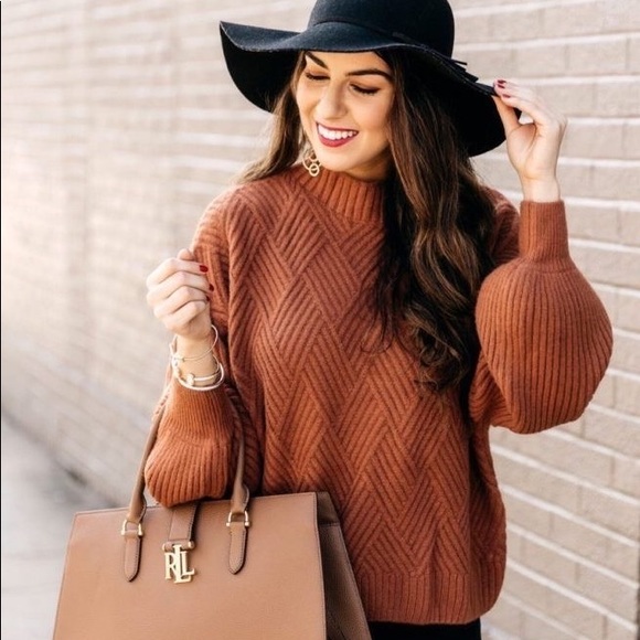 Chicwish Sweaters - Rust Knit Sweater